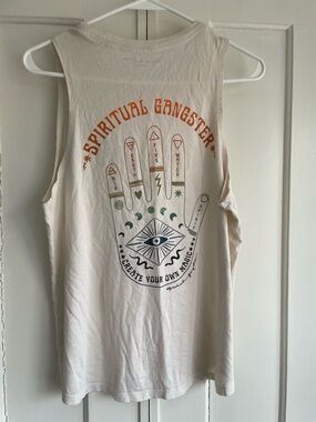 Spiritual Gangster Women’s Medium Soft Crewneck Muscle Tee / Tank Top Yoga Boho